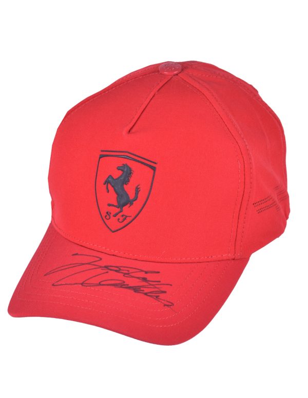 Charles Leclerc Gorra Firmada/Autografiada Puma/Ferrari -