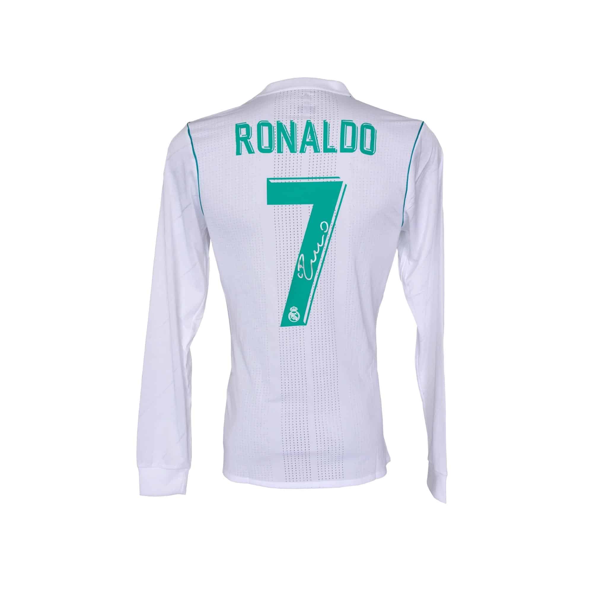 Cristiano Ronaldo Playera Firmada/Autografiada Real Madrid - Ídolos