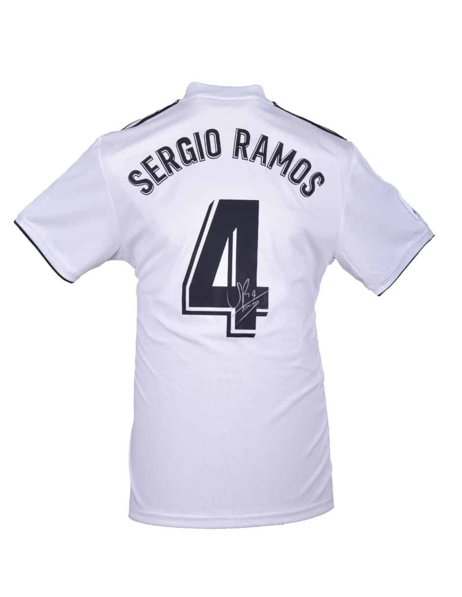 flotante Asumir Definir Sergio Ramos Playera Firmada/Autografiada Real Madrid 2018-2019 - Ídolos