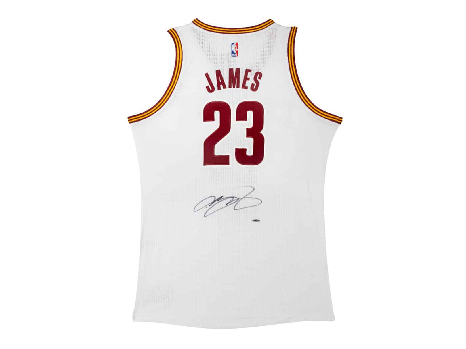 guisante Brutal para castigar LeBron James Playera Firmada/Autografiada Cleveland Cavaliers Blanca -  Ídolos