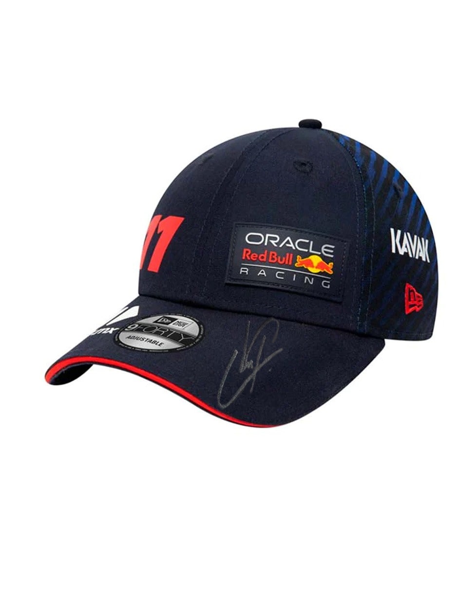 Sergio "Checo" Pérez Gorra Red Bull F1 firmado por Sergio "Checo" Pérez