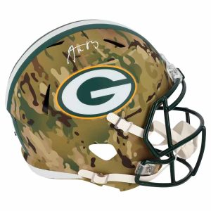 Aaron Rodgers - Casco Green Bay Packers NFL Autografiado con Certificado - foto completa