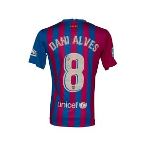 Dani Alves — Jersey Barcelona 2021-2022 Autografiado - Vista frontal
