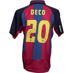 Deco — Jersey FC Barcelona Autografiado - Vista frontal