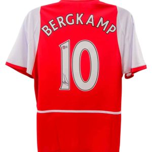 Dennis Bergkamp - Jersey Arsenal FC Autografiado con Certificado - foto completa