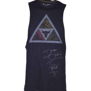 Dwayne 'The Rock' Johnson — Playera WWE Autografiada - Vista frontal