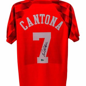 Eric Cantona — Jersey Manchester United Autografiado - Vista frontal