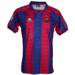 Jose Mari Bakero — Jersey FC Barcelona Autografiado - Vista frontal