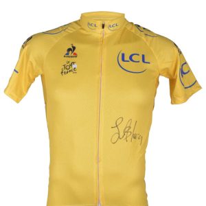 Lance Armstrong — Playera de Ciclismo Autografiada - Vista frontal