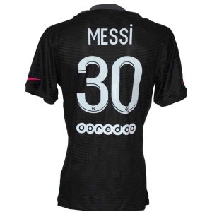 Lionel Messi — Jersey PSG Autografiado con Certificado 2021-2022 - Vista frontal