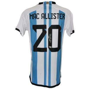 Alexis Mac Allister - Jersey Selección Argentina Autografiado con Certificado - foto completa
