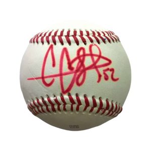 CC Sabathia — Pelota MLB Autografiada - Vista frontal