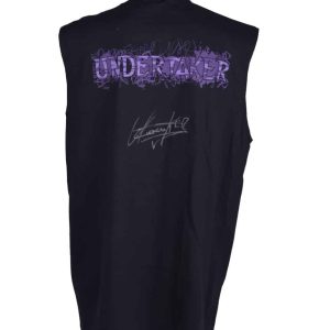 The Undertaker — Playera WWE Autografiada - Vista frontal