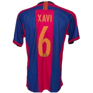 Xavi Hernández — Jersey FC Barcelona 2019 Autografiado - Vista frontal