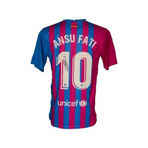 Ansu Fati Jersey FC Barcelona 2021-2022 firmado por Ansu Fati