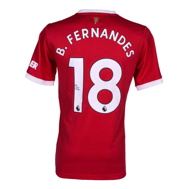 Bruno Fernandes Jersey Manchester United firmado por Bruno Fernandes