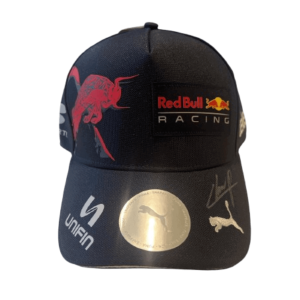 Sergio "Checo" Pérez — Gorra Red Bull Racing F1 Autografiada - Vista frontal