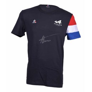 Fernando Alonso Playera Alpine/Renault F1 firmado por Fernando Alonso