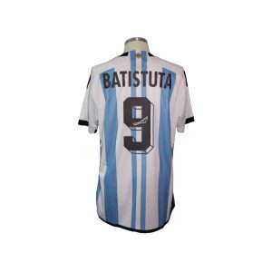 Gabriel Batistuta Jersey Selección Argentina firmado por Gabriel Batistuta