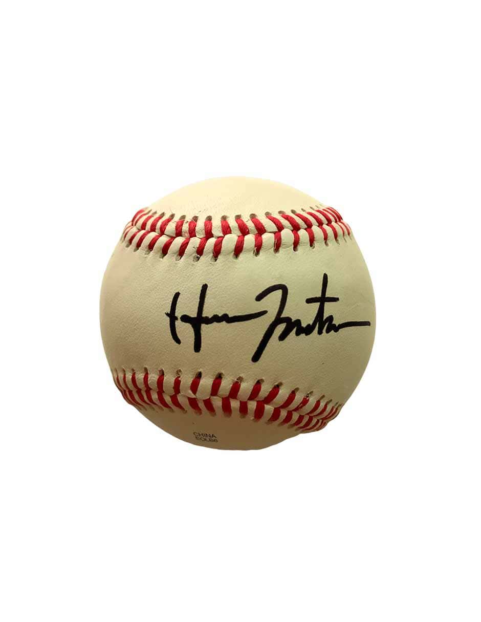 Hideki Matsui — Pelota de Béisbol MLB New York Yankees Autografiada - Vista frontal