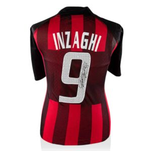 Filippo Inzaghi — Jersey AC Milan Autografiado - Vista frontal