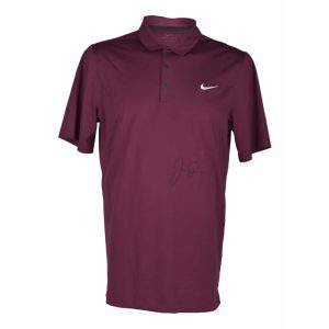 Jack Nicklaus Playera Guinda firmado por Jack Nicklaus