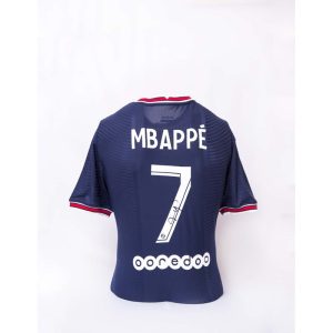 Kylian Mbappe Jersey PSG firmado por Kylian Mbappe