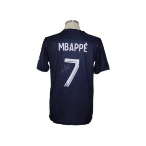 Kylian Mbappe Jersey Selección Francia firmado por Kylian Mbappe