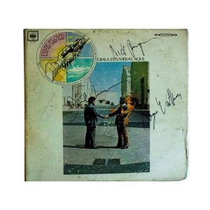 Pink Floyd - Disco Vinyl Wish You Were Here Autografiado con Certificado - foto completa