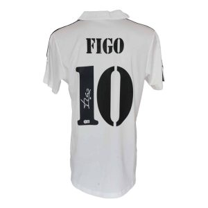 Luis Figo Jersey Real Madrid firmado por Luis Figo