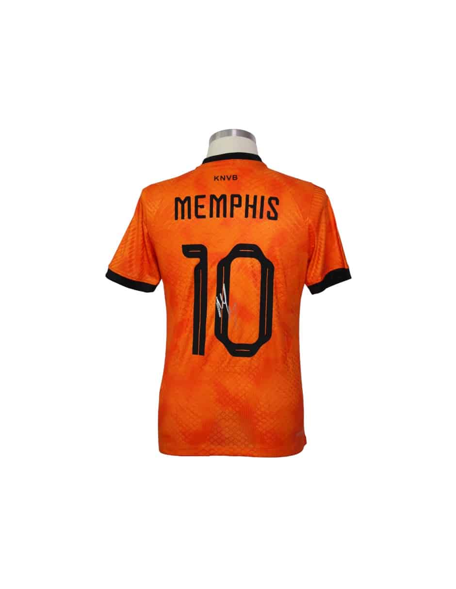 Memphis Depay Jersey Selección Países Bajos firmado por Memphis Depay