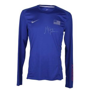 Michael Johnson Jersey Azul firmado por Michael Johnson