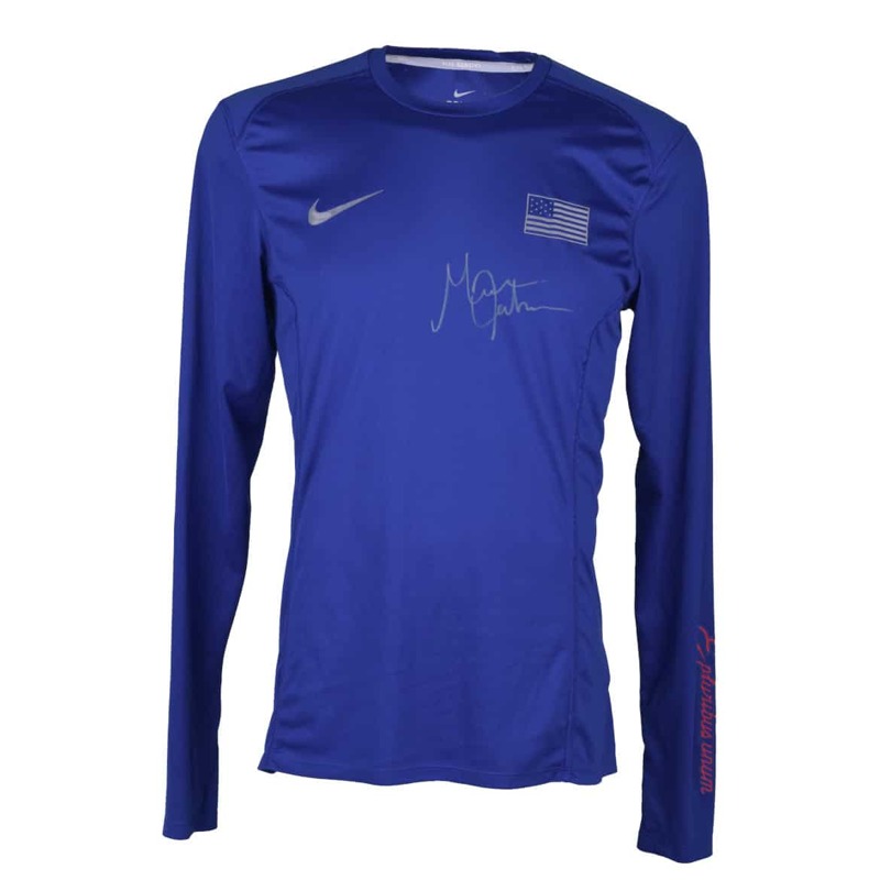 Michael Johnson Jersey Azul firmado por Michael Johnson