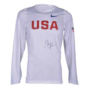 Michael Johnson Jersey Blanco firmado por Michael Johnson
