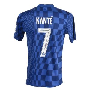 N'Golo Kante Jersey Chelsea firmado por N'Golo Kante