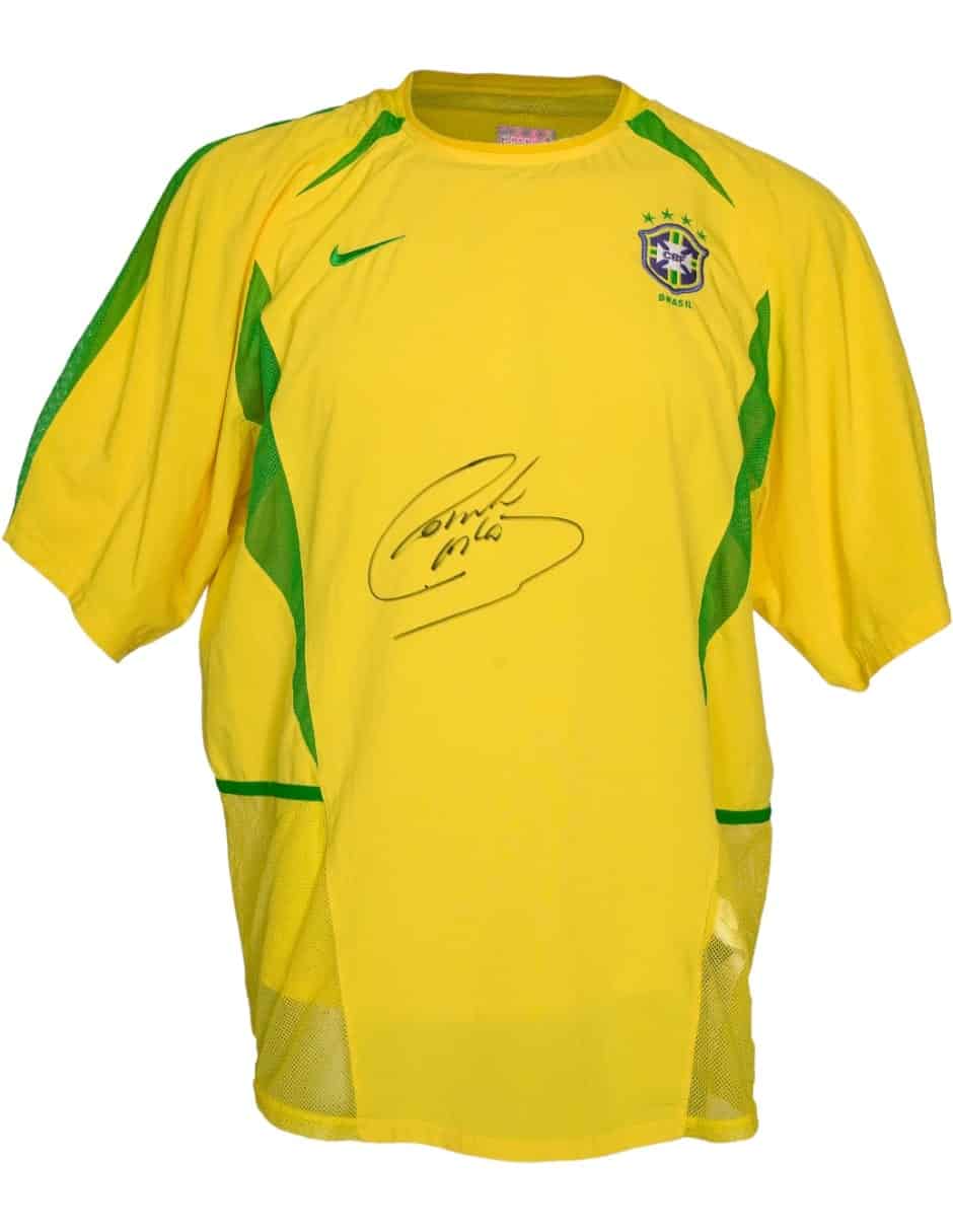 Roberto Carlos Jersey Selección Brasil firmado por Roberto Carlos