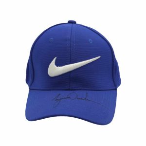 Tiger Woods Gorra Nike Azul Golf firmado por Tiger Woods