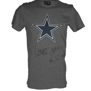 Troy Aikman, Michael Irvin y Emmitt Smith Jersey NFL Dallas Cowboys firmado por Troy Aikman, Michael Irvin y Emmitt Smith