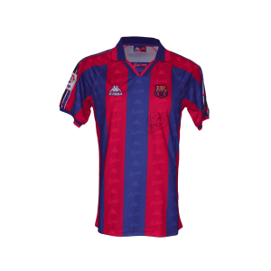 Patrick Kluivert - Jersey FC Barcelona Autografiado con Certificado - foto completa