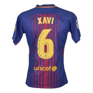 Xavi Hernández Jersey FC Barcelona firmado por Xavi Hernández